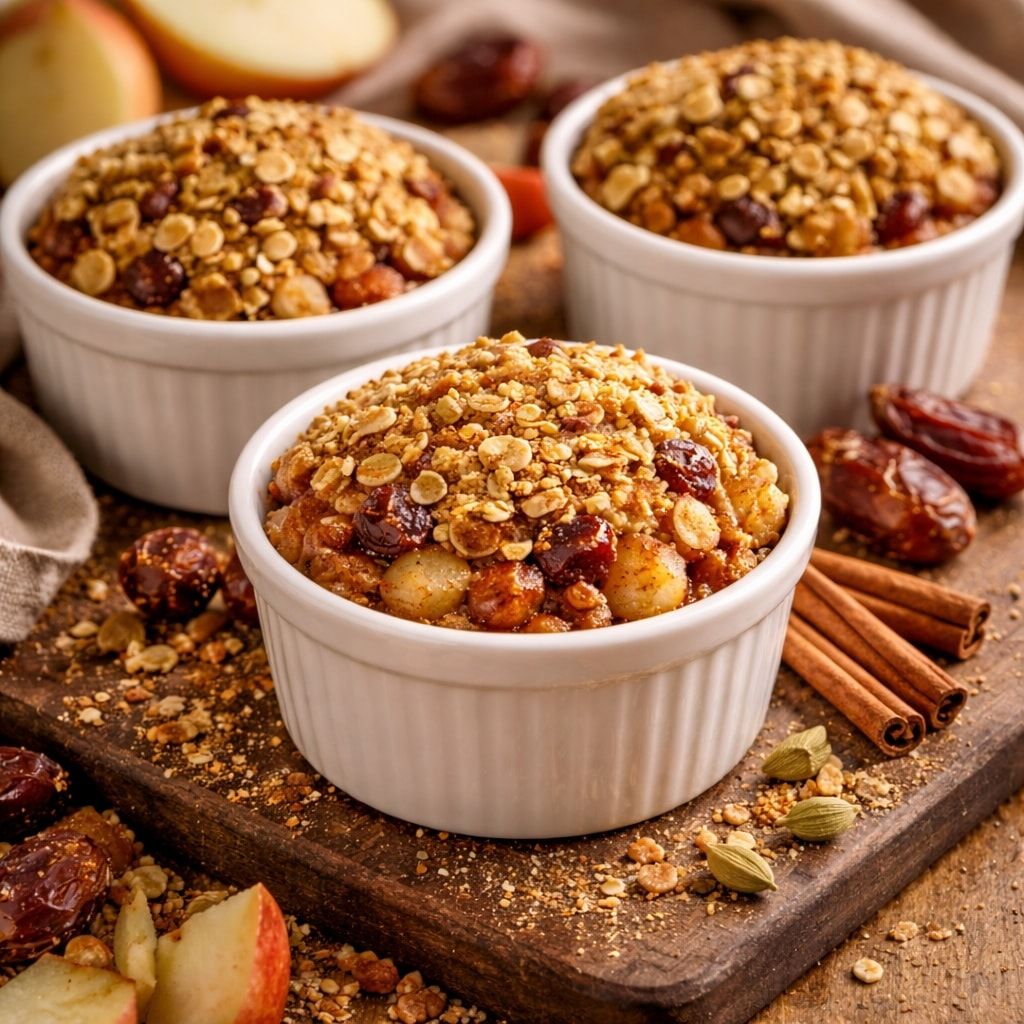 Crumble orange et dattes